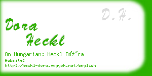 dora heckl business card